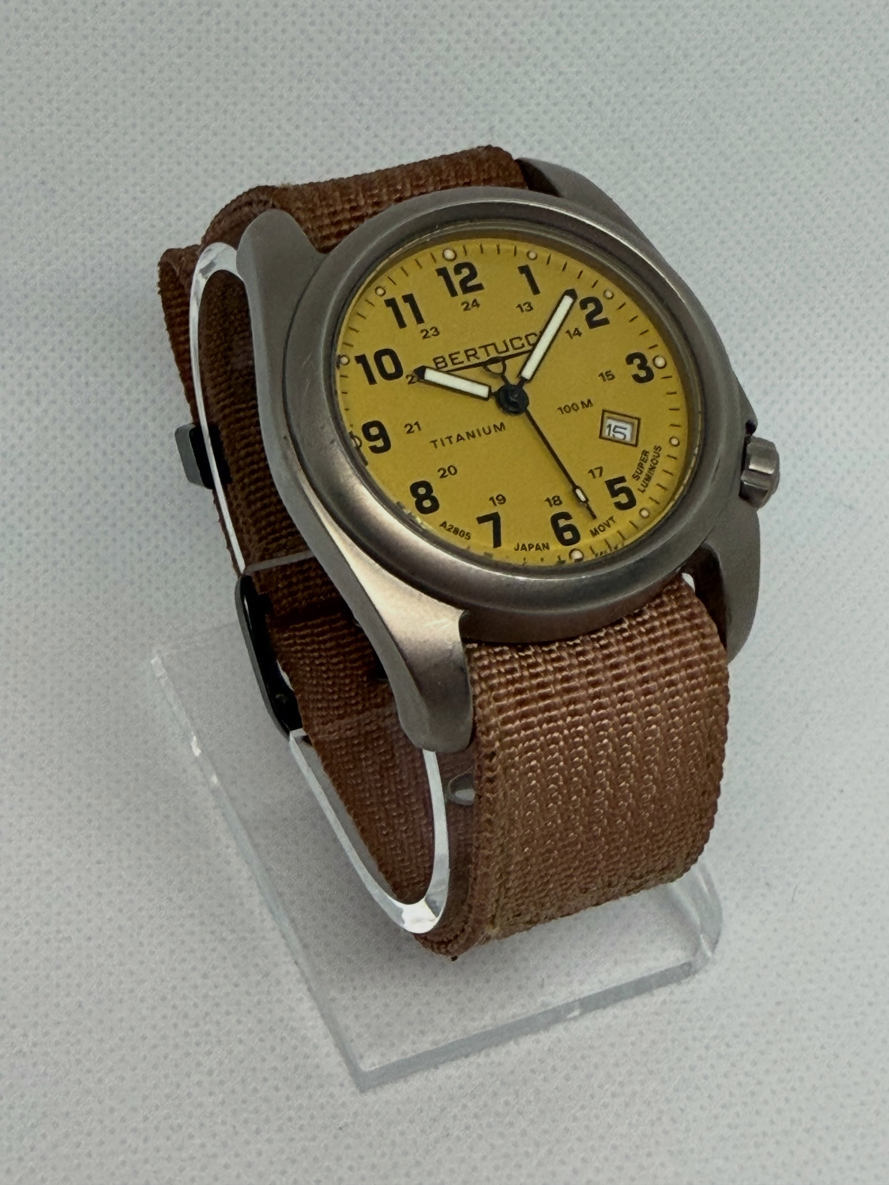 Bertucci field watch — hand reset project detail